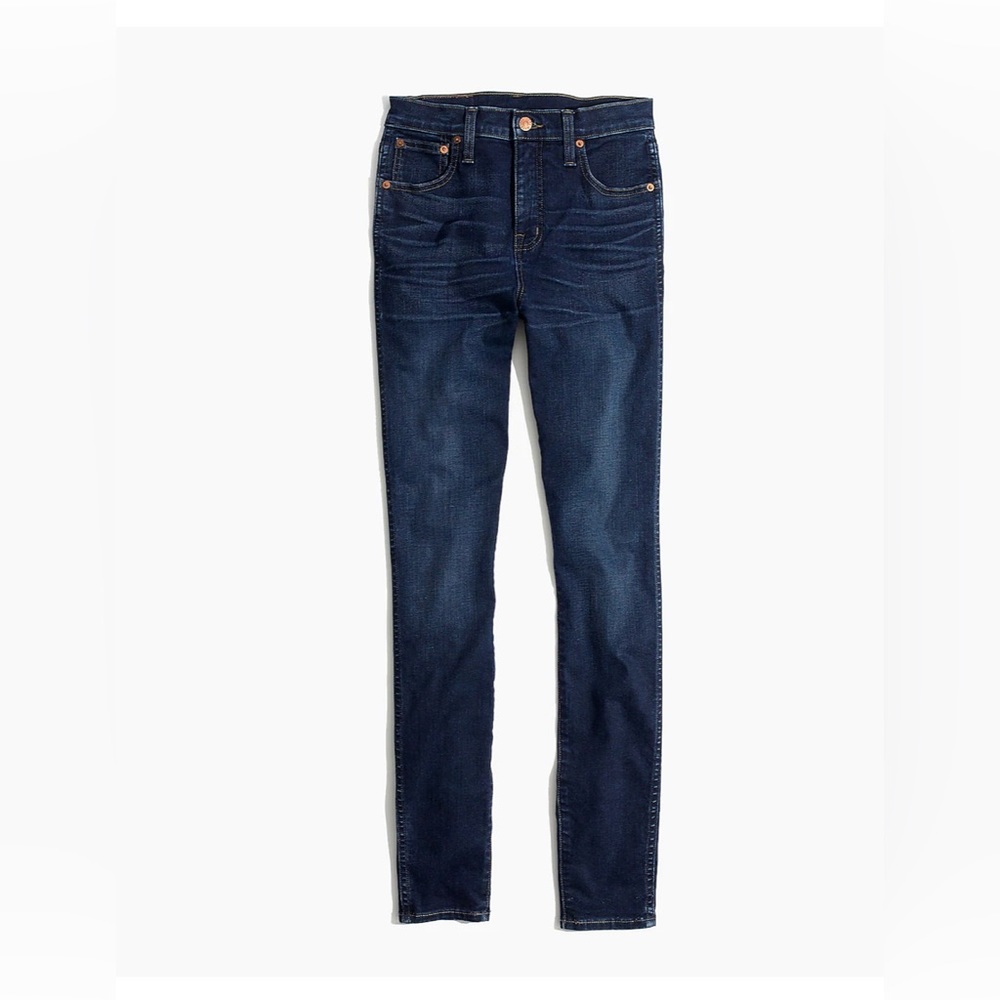 Madewell 10” high rise denim skinny jeans. Great pre loved condition